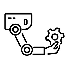 An outline style icon of management 
