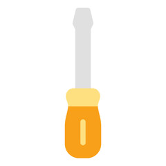 Screw Driver Icon in Flat Style