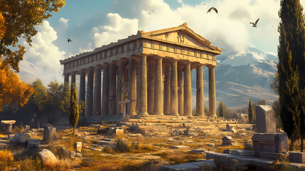 Obraz premium temple of apollo country