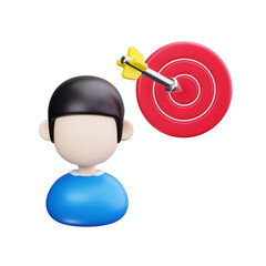 targeting 3d render icons