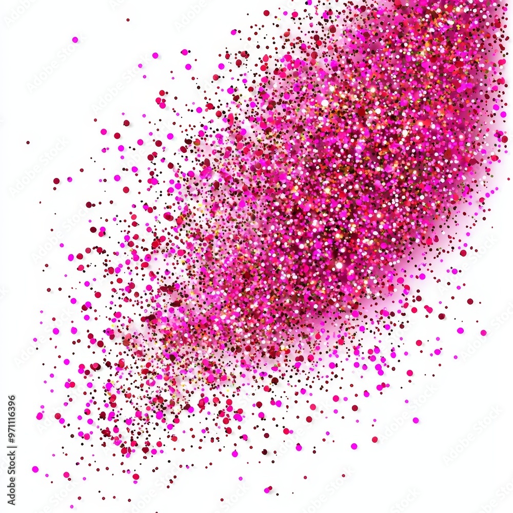 Poster pristine pink scene spotlight with an isolated beam of soft purple light.