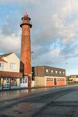 lighthouse in the port