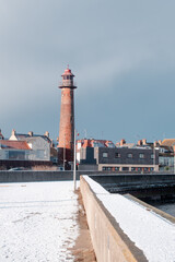 lighthouse in the port