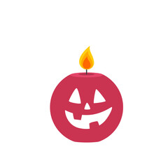 Halloween Candle Illustration