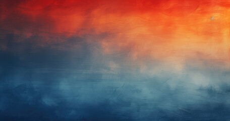 A vibrant abstract gradient blending warm reds and cool blues, creating a serene and dynamic visual atmosphere.