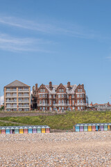 beach huts on the beach