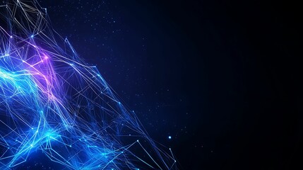 Fototapeta premium Futuristic Tech Network with Telecommunication Signals and Devices, Copy Space Available