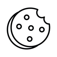 Cake icon line vector design in trendy style