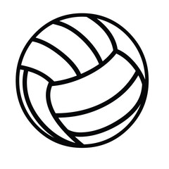 Volleyball Sports Glyph Icon Isolated stock illustration