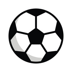 Football ball icon. Isolated soccer sign design.