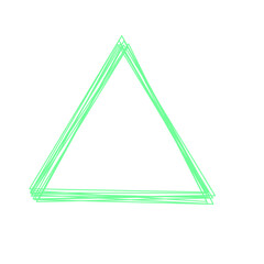 Triangle Line Decoration Marking Illustration Doodle Highlights That Can Be Used For Sticker, Icon, Decorative, etc. | Marker aesthetic with green color