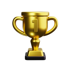 Trophy 3d render icons