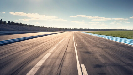 Empty Race Track