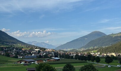 Schöne Landschaft bei Telfes im Stubaital 