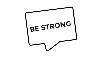 Be strong open button web banner templates. Vector Illustration 
