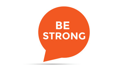 Be strong open button web banner templates. Vector Illustration 
