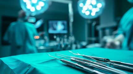 Sterilized, contaminantfree instruments being used for a health procedure in a spotless clinic, Technique, Hygienic Process