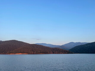 sunset over lake ,Chiang Mai