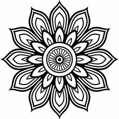 Adult colouring book page	
