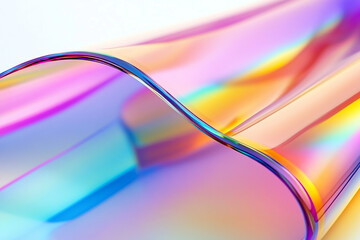 Naklejka premium Abstract rainbow background design, 3d rendering