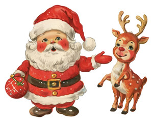 PNG Christmas santa toy with reindeer toy figurine outdoors person.