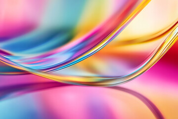 Abstract rainbow background design, 3d rendering