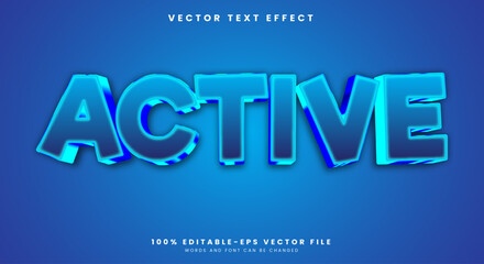 Active Editable text effect Template with fun theme Style