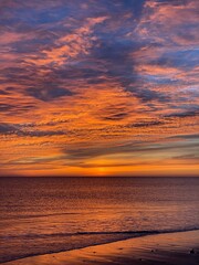 sunset on the beach