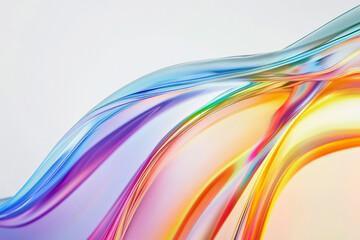 Abstract rainbow background design, 3d rendering