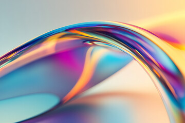 Abstract rainbow background design, 3d rendering