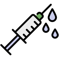 syringe filled line icon