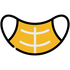 mask filled line icon