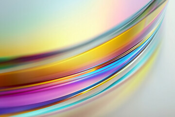 Abstract rainbow background design, 3d rendering