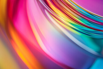 Abstract rainbow background design, 3d rendering