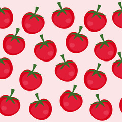 Hand drawn tomato pattern seamless pattern