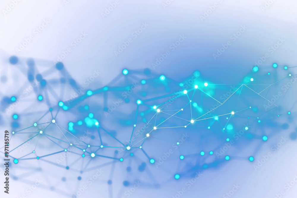 Canvas Prints png network technology background connections abstract glowing.