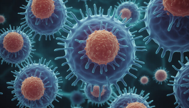 Bact&eacute;rie cellule virus maladie macro corps humain r&eacute;seau neurones m&eacute;decine.