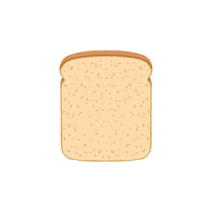 Toast bread vector icon illustration