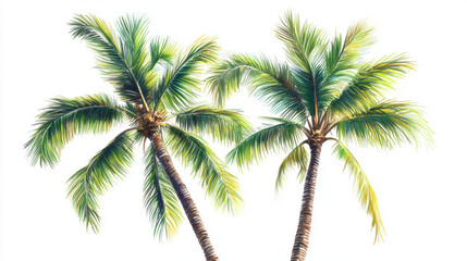 Palm Trees Illustration.