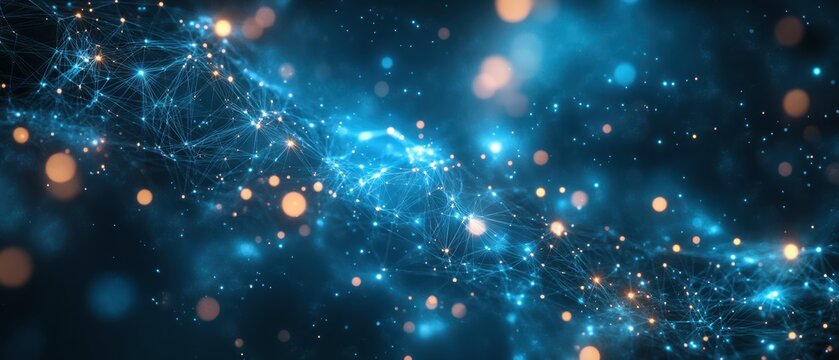 Digital background perfect for tech processes, data transfer and security