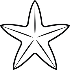 Kids Starfish Adventure with Smooth Vector Shapes to Color
