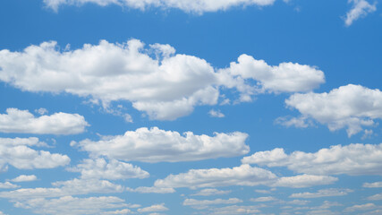 beautiful blue sky with soft white clouds for abstract background