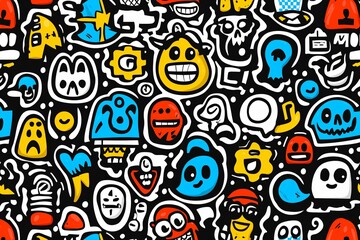 Bright and Playful Doodle Pattern