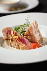 Grilled Tuna Filet with Tonnato Sauce – Artistic Gourmet Presentation