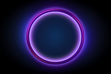 Fototapeta premium A glowing purple ring 