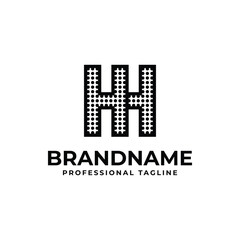 Letters HH Dot Monogram Logo, Suitable for business with HH initials