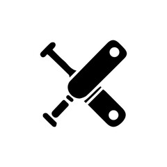 Dynamic tennis racket icon captures the powerful swing and competitive spirit of the game, perfect for sports branding and athletic promotions