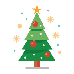 Abstract minimalistic christmas tree.