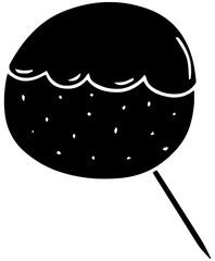 octopus illustration takoyaki silhouette snack logo japanese icon cuisine outline japan ball food meal dish traditional tasty asian cooking shape to vector graphic background