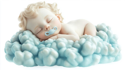 Baby Sleeping on Clouds.